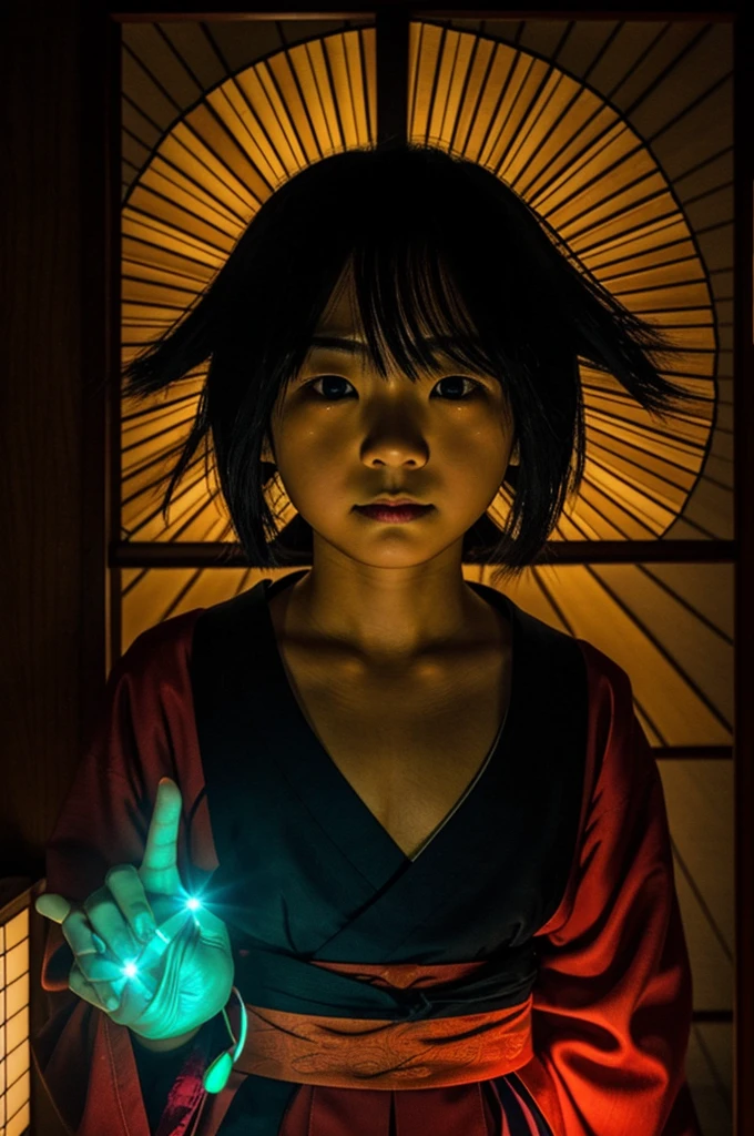 a cursed and disturbing japanese photo,  luminescence