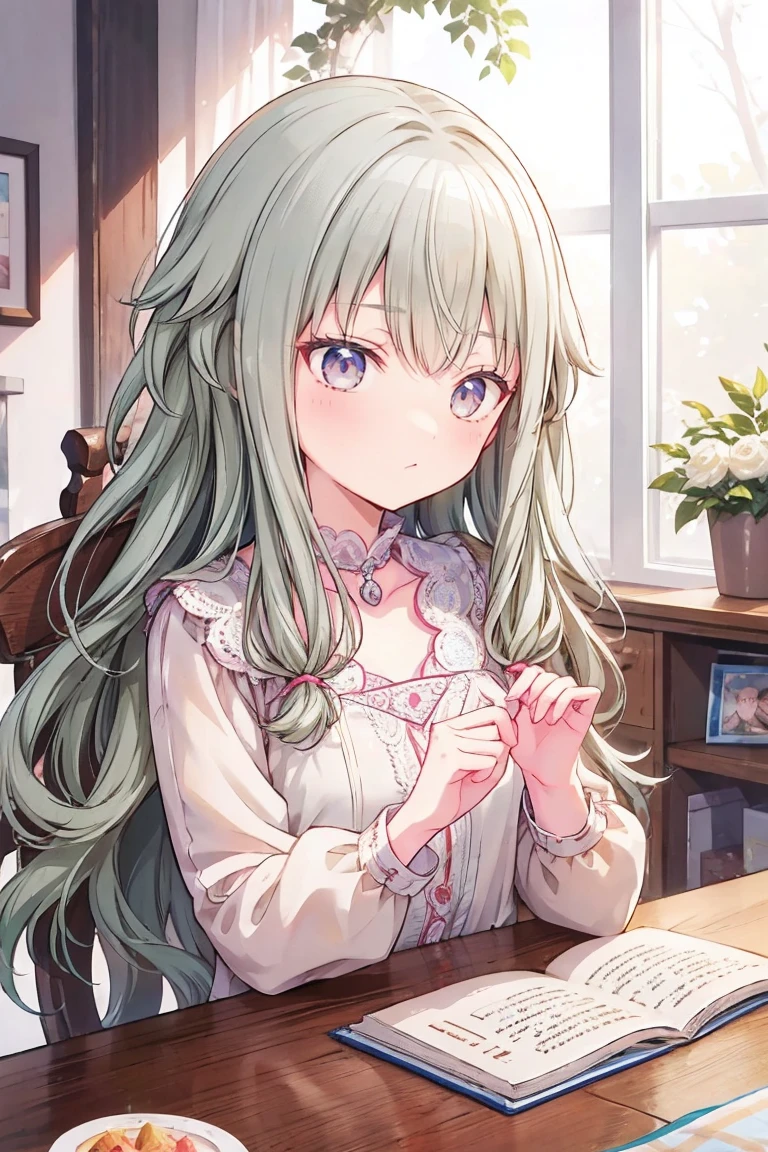 (Tabletop:1.2)、masterpiece、Best image quality、(Front facing)、smile,Face the camera、Fluffy hair、Delicate eyes、smile、愛らしい満面のsmile, 最high quality、girl、1 person、masterpiece, Most detailed, high quality、Shiny Hair、Very fine and beautiful bright eyeedium chest、nose blush、Very detailed, clear and beautiful face, Awards, (Anatomically correct)、Reach out