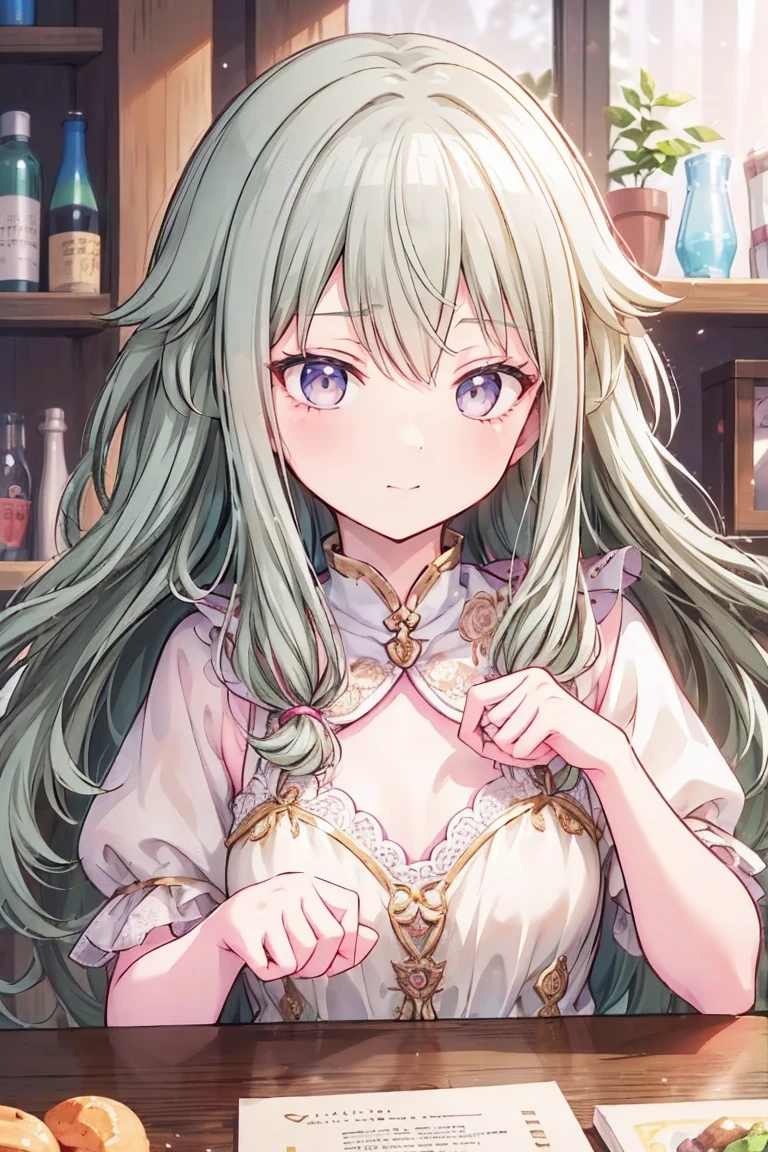 (Tabletop:1.2)、masterpiece、Best image quality、(Front facing)、smile,Face the camera、Fluffy hair、Delicate eyes、smile、愛らしい満面のsmile, 最high quality、girl、1 person、masterpiece, Most detailed, high quality、Shiny Hair、Very fine and beautiful bright eyeedium chest、nose blush、Very detailed, clear and beautiful face, Awards, (Anatomically correct)、Reach out