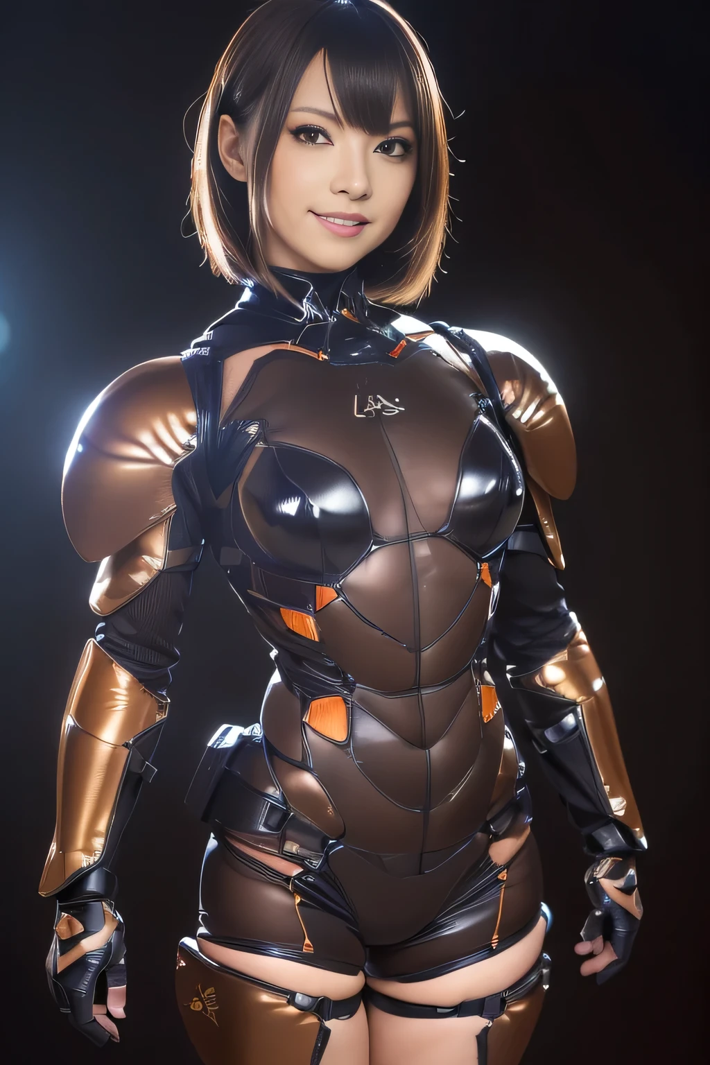 (high resolution,masterpiece,best quality,extremely detailed CG, anime, official art:1.4), realistic, photo, amazing fine details, all intricate, gloss and shiny,awesome many layers, 8k wall paper, 3d, sketch, kawaii, illustration,( solo:1.4), perfect female proportion,villainess, (fusion of dark brown cockroach and lady:1.4), (brown cockroach form lady:1.2), (brown cockroach lady:1.2), (fusion:1.2), (solo:1.4), (evil smile:1.2), muscular, abs, (cockroach brown exoskeleton bio insect suit:1.4), (cockroach brown exoskeleton bio insect armor:1.2), (brown transparency cockroach wing:1.4), (brown cockroach antennae:1.3),