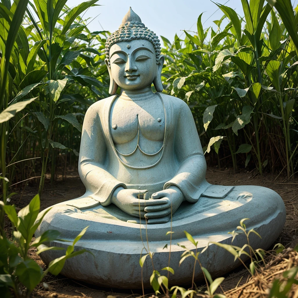 Ek budha aadmi khet me hal chalata hua