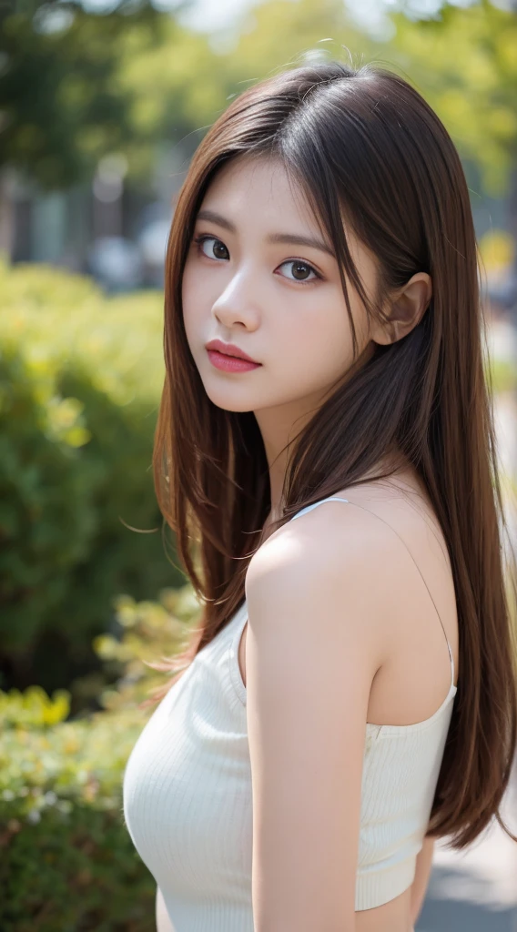 ulzzang-6500-v1.1,(RAW Photos:1.2), (Photorealistic), (Genuine:1.4), ((masterpiece)),(Very realistic, High resolution, Detailed face, Beautiful Eyes), Glowing silver hair、blue eyes、Pure beautiful girl、