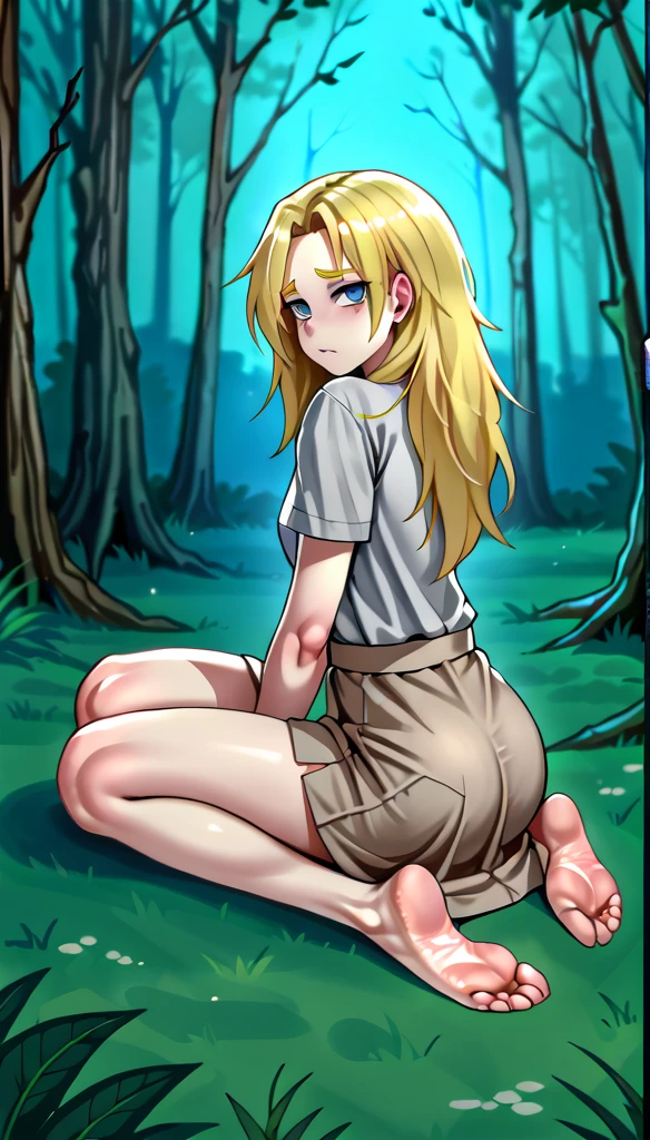 (zPDXL2),  score_9_up, BREAK
1girl, (pale skin, Thin, skinny, sexy, small breasts, sit_on_ground), (blonde hair, Dirty hair, disheveled hair, long hair:1.2), (sad eyes, an extinct look, blue eyes, Sad face, dirty face:1.2), ((dirty grey hospital cloth:1.5), (bare feet)), (dark forest, night forest:1.2) background, BREAK
AissistXLv2, unaestheticXL_bp5, SimplePositiveXLv2, zPDXL2 PonyXLV6_Scores