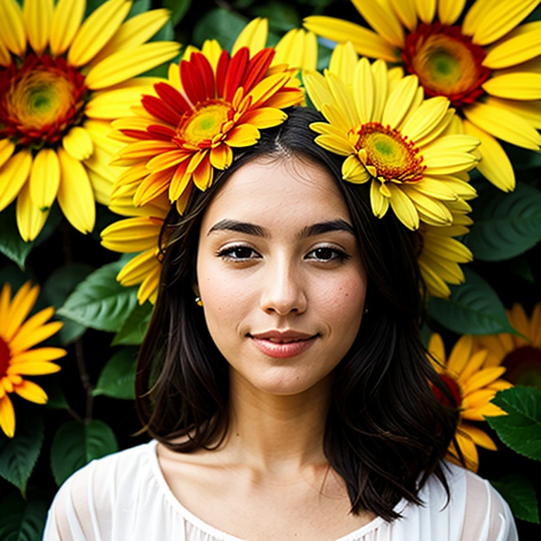 woman as a flower
