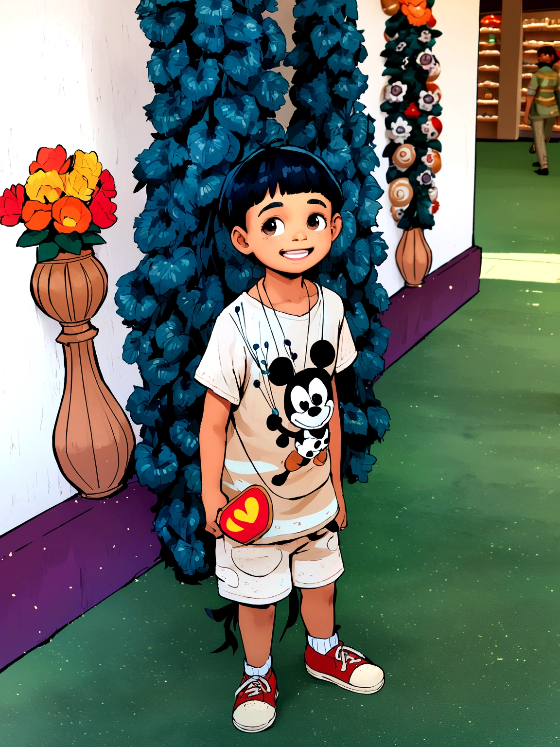  boy (pixar drawing style ) 