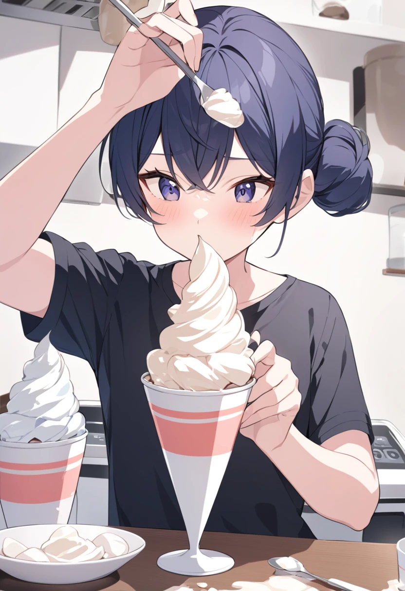 Making soft-serve ice cream