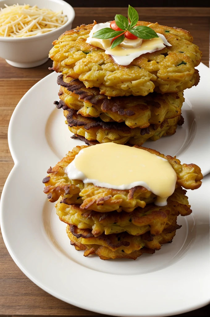 Cassava fritter with cheese