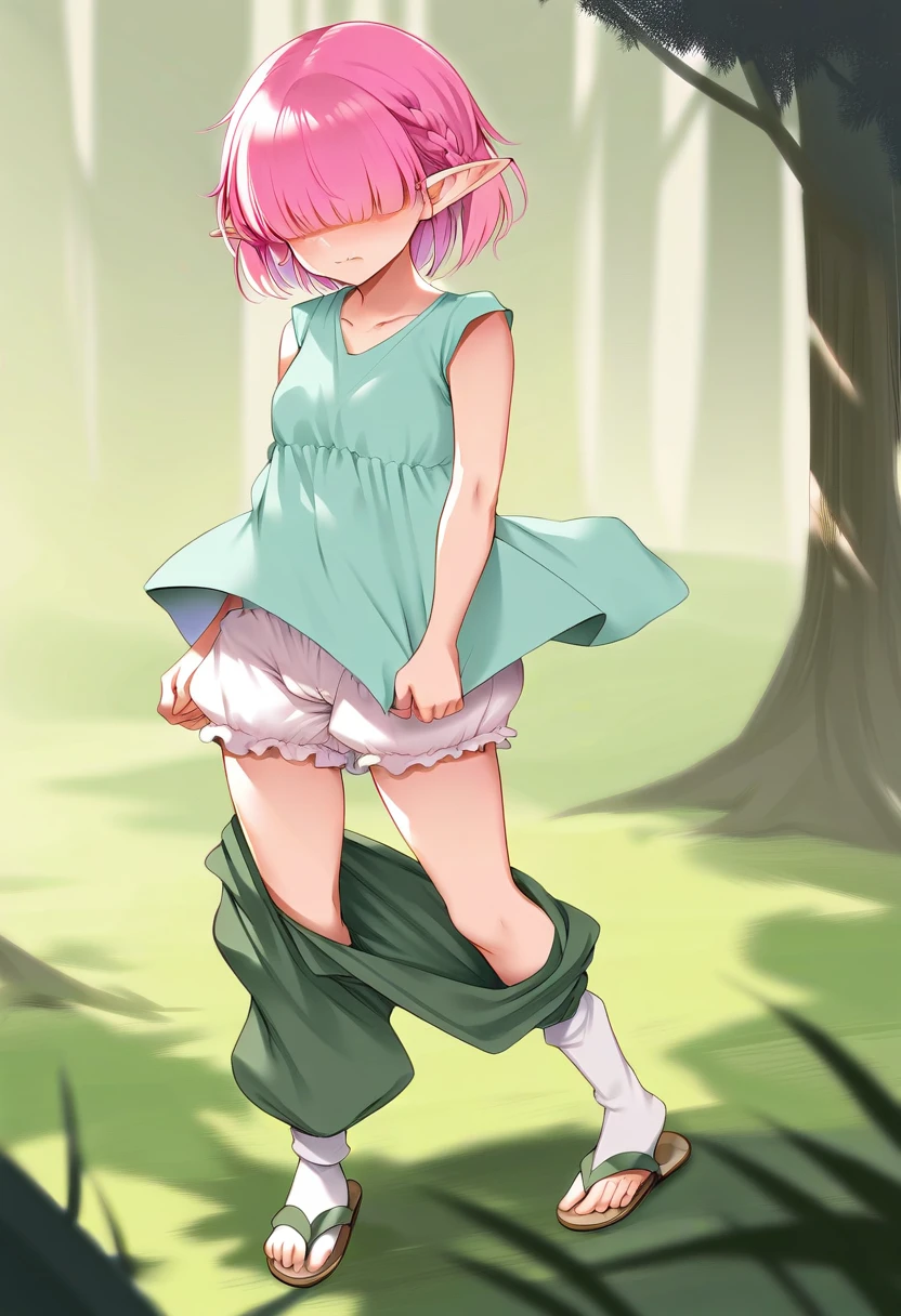 best quality, 1girl, sayori, portrait, solo, (light blush:0.5), (blush:0.2), short hair, pink hair, blue eyes, (small breasts:1.1), smile, (petite:0.5), 14 years old, (loli:1.8), sketch, (pink t-shirt:1.5), no bra, hair bow, red bow, (blue skirt:1.3), (nipple outline:0.9), (covered nipples:1.5), sunlight, sun beams, laying on grass, laying down, (knees up:1.5), park, surrounded by flowers, (evening setting), sweet expression, (sfw:0.7), (ecchi:1.2), happy, (white panties:1.4), cameltoe, (close up:1.4), (legs open:1.3)
