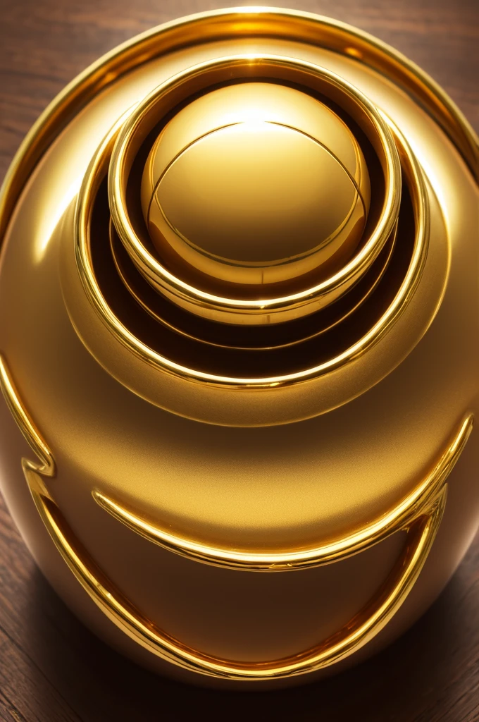 A very beautiful gold football logo