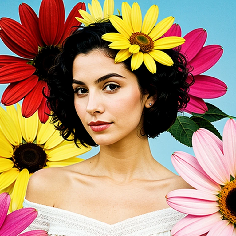 woman as a flower

