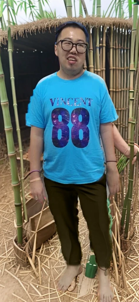 a green bamboo farm.