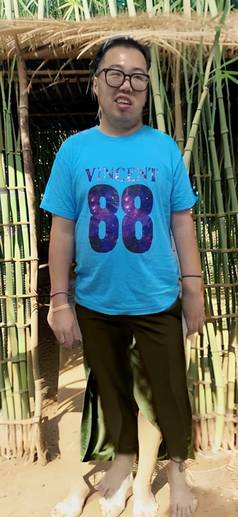 a green bamboo farm.