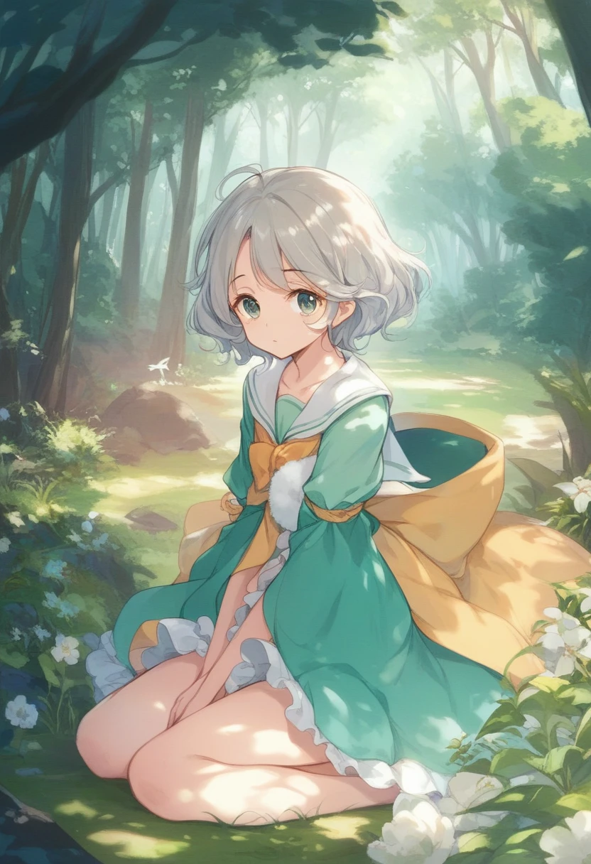 BREAK Perfect Anatomy、(High resolution:1.2)、Incredible illustrations、(Cute illustrations:1.2)、
(Beautiful background(deep in the forest))
(ソフトクリームを食べる)