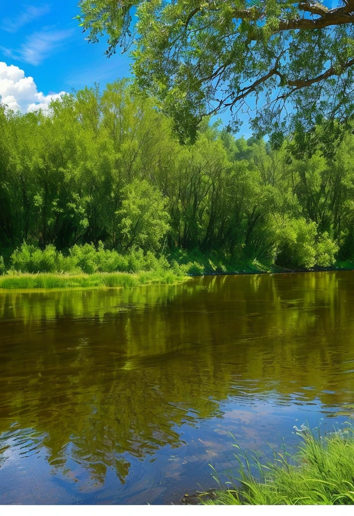 there is a photo of a river with a sign of love, reflections on the river, wide angle river, Brand d'water, Lagoon landscape, a photo of a lake on a sunny day, rio com water deslumbrante, scenic view of river, river on the background, beautiful peaceful day, forest and river, Little River, close river bank, river with low plants