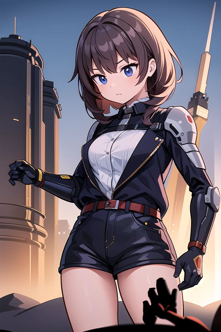 (masterpiece,best quality,ultra highres,ultra detail,novel illustration:1.4),1girl,cowboy shot,ard3nSW,nikkesw,abruzzidef, mechanical arms,single mechanical arm,prosthesis