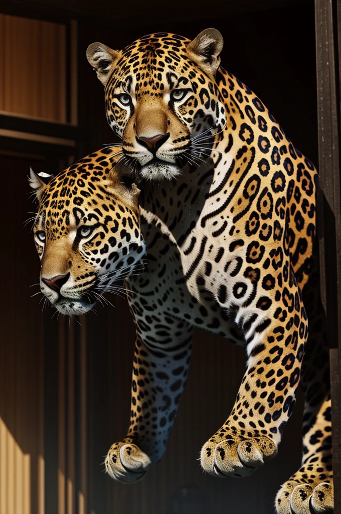 ((ultra realistic)) (jaguar man) (Very strong)