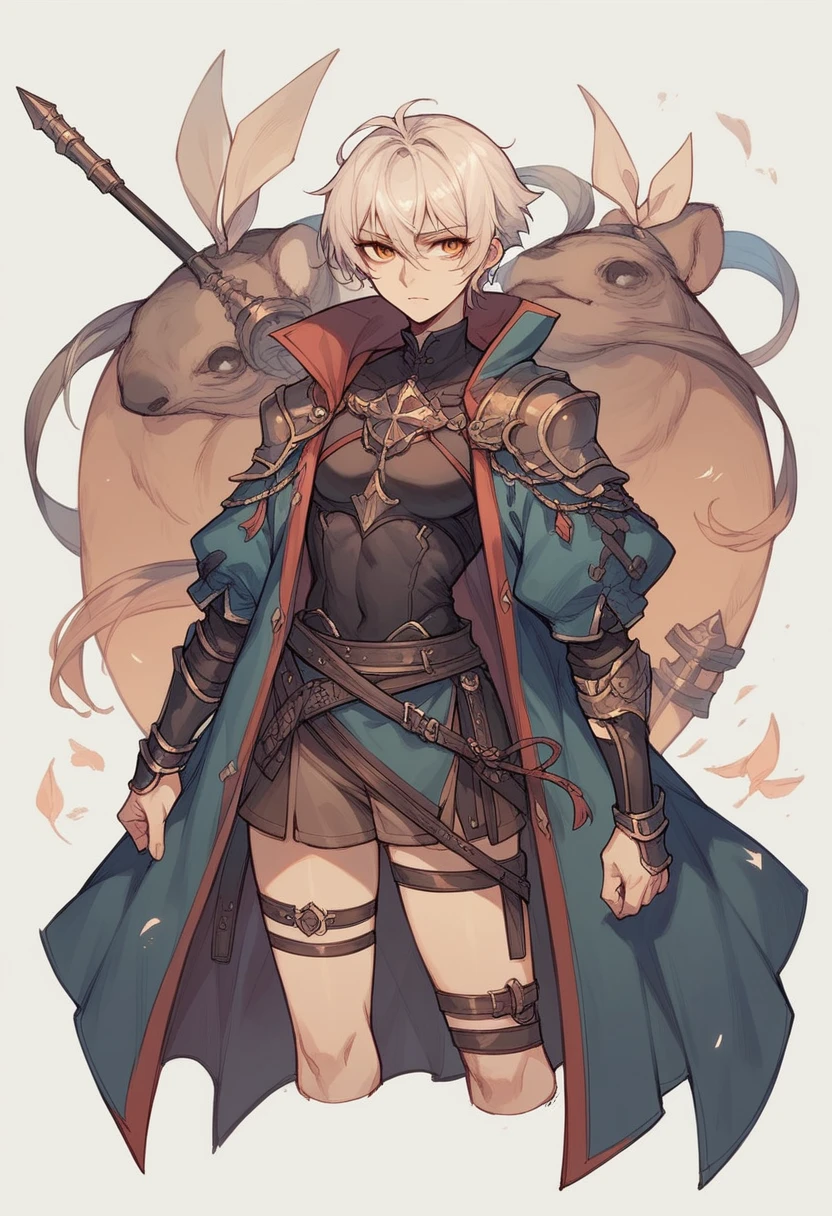 Amilia Onyx as a fantasy anime warrior, no makeup