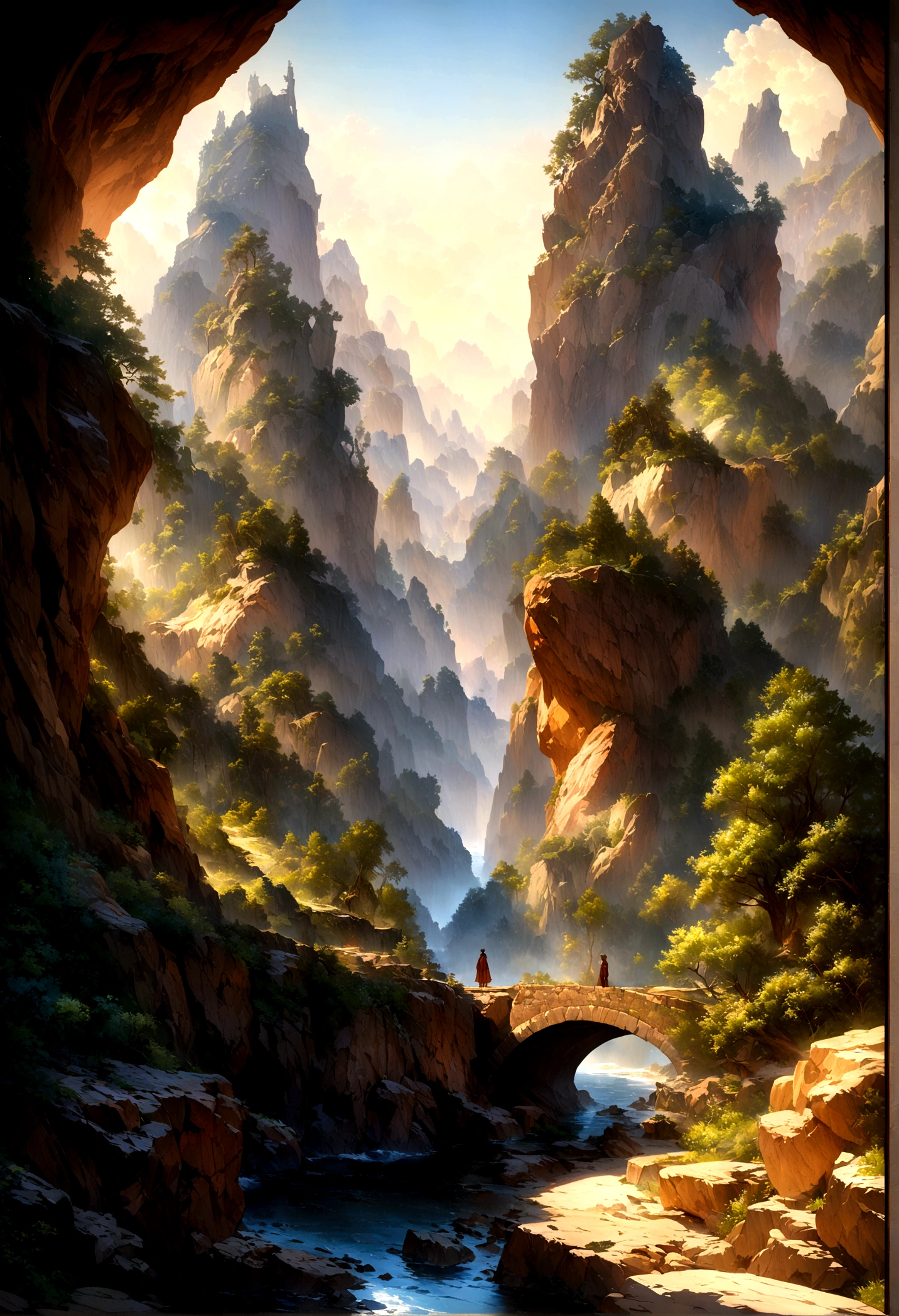 landscape, water (extremely detailed CG unity 8k wallpaper), the most beautiful artwork in the world, professional majestic oil painting, intricate, high detail, sharp focus, dramatic, photorealistic painting