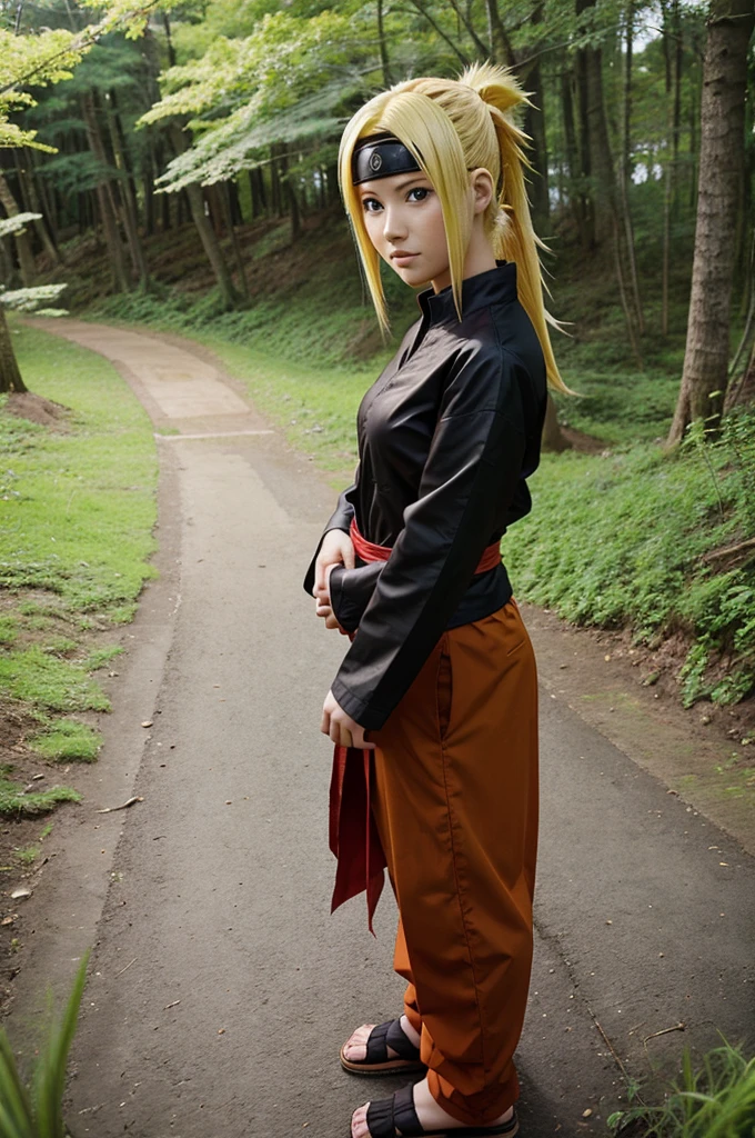2 same pictures of naruto anime from far