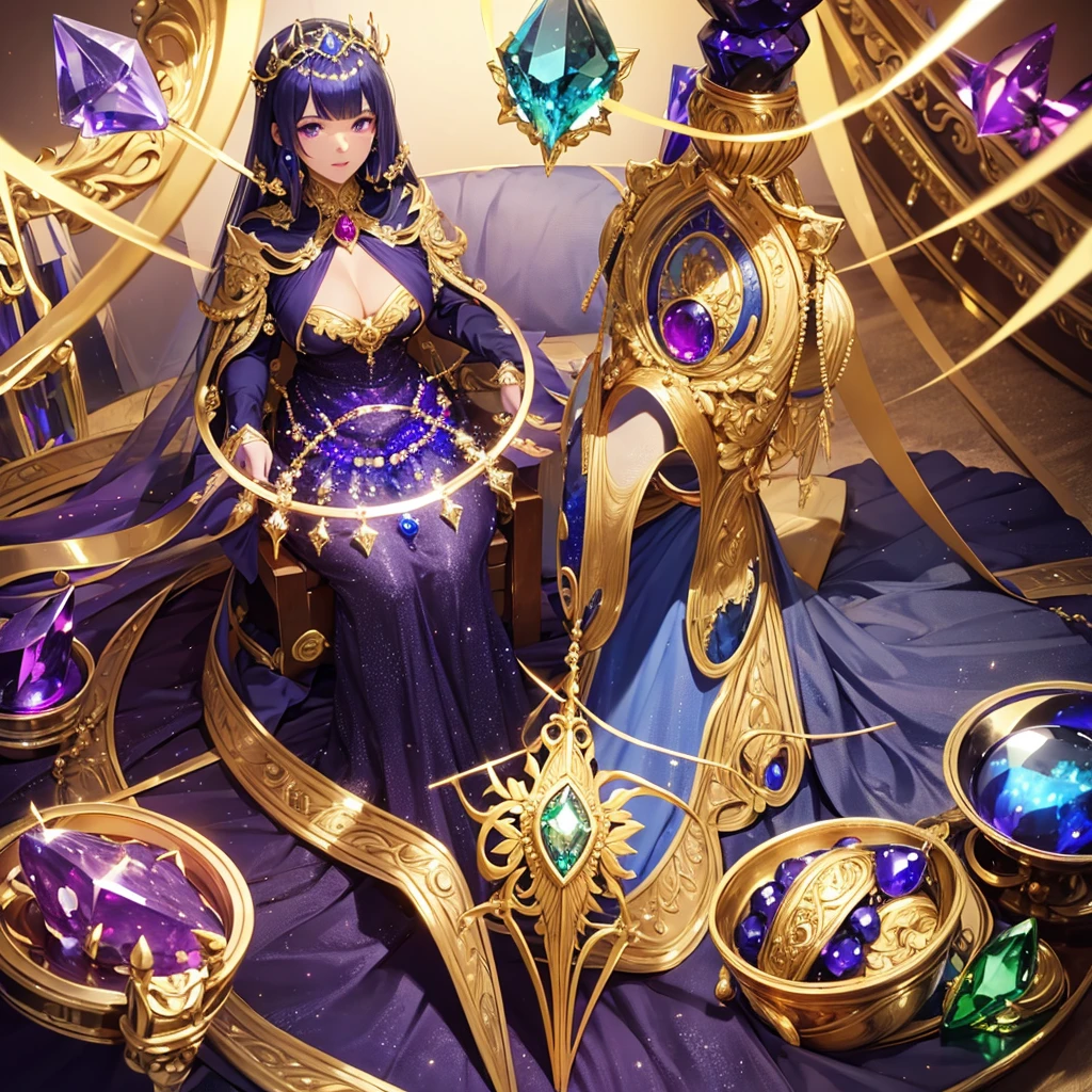 Sapphire, Gold, Ruby, Amethyst, Emerald, crystals, energy