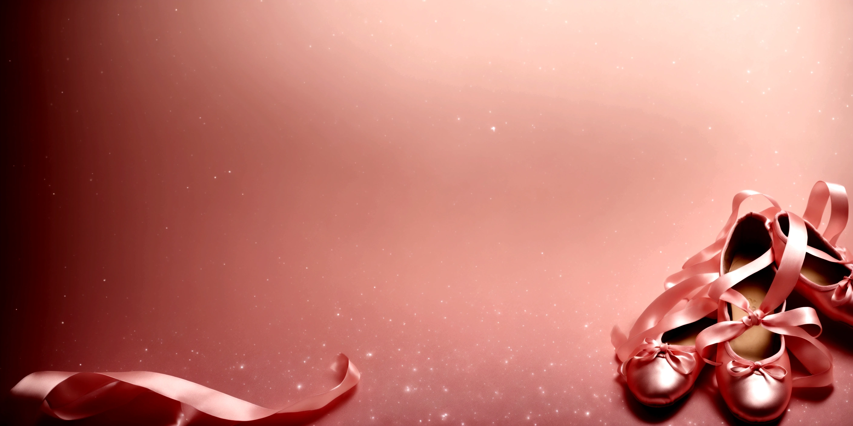 Nice ribbon；Change the style of your ballet shoes，Shoes are the same size；More Ribbons；Background is pink bottom，Sparkling。