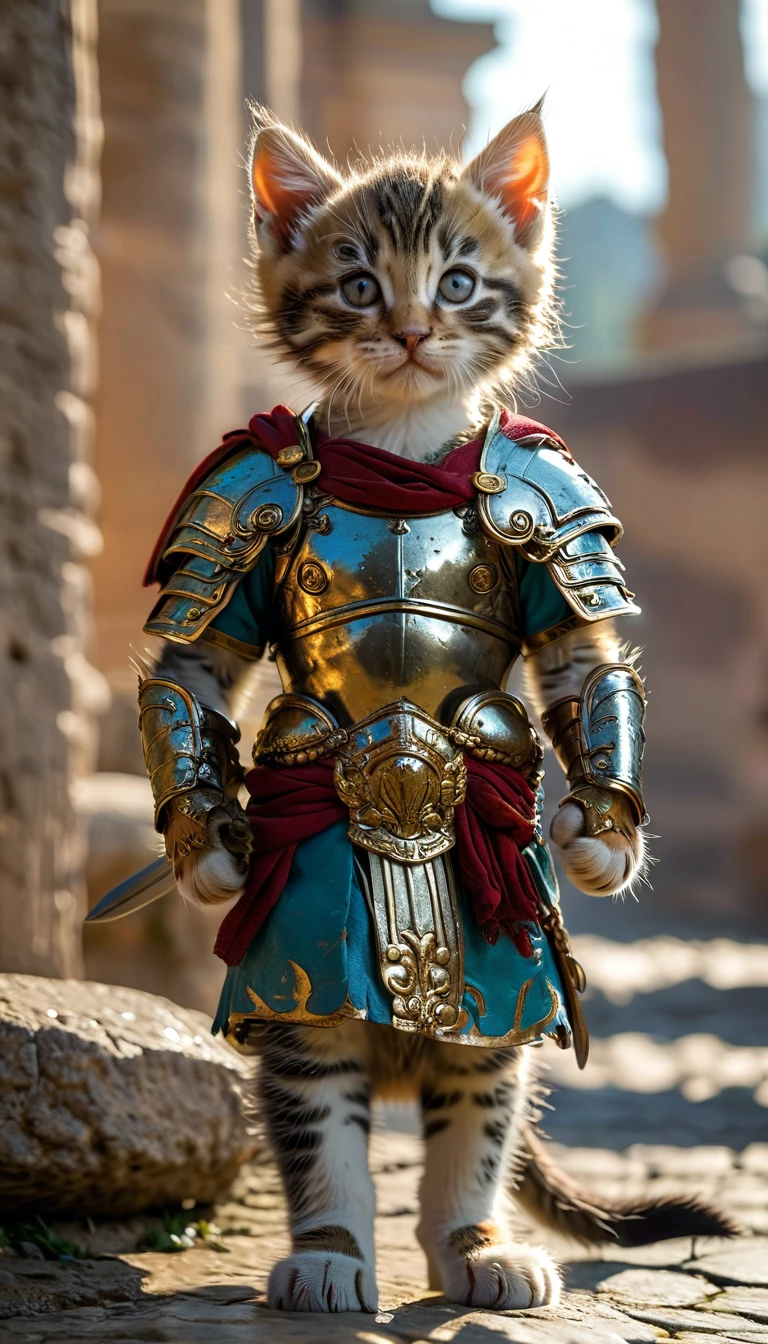 Roman period　Kitten Warrior　Full Body Shot　Looking this way　