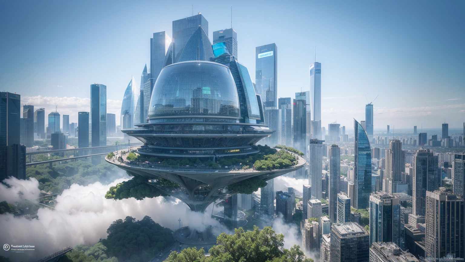 (Best quality,4K,8K,A high resolution,Masterpiece:1.2),Ultra-detailed,(Realistic,Photorealistic,photo-realistic:1.37),Futuristic floating city,Futuristic technology,Huge urban high-tech tablet platform,Airship,Floating in the sky,Futuristic city,Small airships around,High-tech hemispherical platform,Colorful lights,Advanced architecture,modernn architecture,skyscrapper,Access the cloud,Scenic beauty,view over city,Impressive design,Blend seamlessly with nature,energetic and vibrant atmosphere,Futuristic transportation system,Parking is suspended,Transparent path,Lush greenery,Sky gardens,cascading waterfalls,Magnificent skyline,reflections on the water,Sparkling river,Architectural innovation,futuristic skyscrapers,Transparent dome,The shape of the building is unusual,Elevated walkway,Impressive skyline,Glowing lights,Futuristic technology,Minimalist design,Scenic spots,Panoramic view,Cloud Piercing Tower,Vibrant colors,epic sunrise,epic sunset,Dazzling light display,magical ambiance,The future city,Urban Utopia,LuxuryLifestyle,Innovative energy,sustainable development,Smart city technology,Advanced infrastructure,Tranquil atmosphere,Nature and technology live in harmony,Awesome cityscape,Unprecedented urban planning,Architecture connects seamlessly with nature,High-tech metropolis,A cutting-edge engineering marvel,The future of urban living,Visionary architectural concept,Energy-efficient buildings,Harmony with the environment,A city floating above the clouds,Utopian dreams become reality,The possibilities are endless,State-of-the-art transportation network,Green energy integration,Innovative materials,Impressive holographic display,Advanced communication system,Breathtaking aerial view,Quiet and peaceful environment,Modernist aesthetics,Ethereal beauty