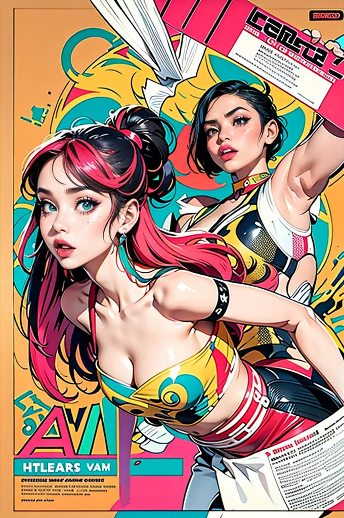 Hot Girls, Cover with stickers