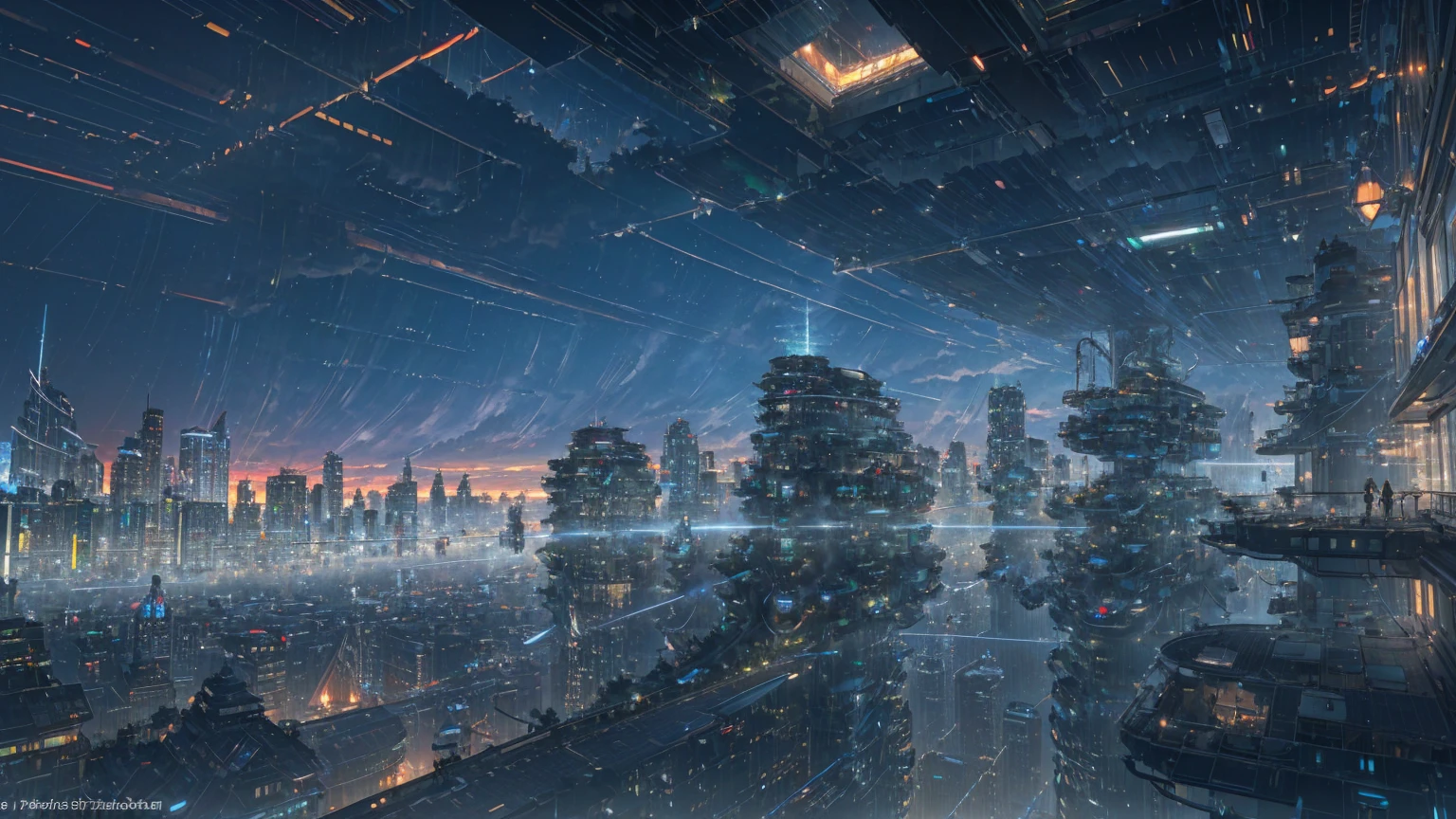 (Best quality,4K,8K,A high resolution,Masterpiece:1.2),Ultra-detailed,(Realistic,Photorealistic,photo-realistic:1.37),Futuristic floating city,Futuristic technology,Huge urban high-tech tablet platform,Airship,Floating in the sky,Futuristic city,Small airships around,High-tech hemispherical platform,Colorful lights,Advanced architecture,modernn architecture,skyscrapper,Access the cloud,Scenic beauty,view over city,Impressive design,Blend seamlessly with nature,energetic and vibrant atmosphere,Futuristic transportation system,Parking is suspended,Transparent path,Lush greenery,Sky gardens,cascading waterfalls,Magnificent skyline,reflections on the water,Sparkling river,Architectural innovation,futuristic skyscrapers,Transparent dome,The shape of the building is unusual,Elevated walkway,Impressive skyline,Glowing lights,Futuristic technology,Minimalist design,Scenic spots,Panoramic view,Cloud Piercing Tower,Vibrant colors,epic sunrise,epic sunset,Dazzling light display,magical ambiance,The future city,Urban Utopia,LuxuryLifestyle,Innovative energy,sustainable development,Smart city technology,Advanced infrastructure,Tranquil atmosphere,Nature and technology live in harmony,Awesome cityscape,Unprecedented urban planning,Architecture connects seamlessly with nature,High-tech metropolis,A cutting-edge engineering marvel,The future of urban living,Visionary architectural concept,Energy-efficient buildings,Harmony with the environment,A city floating above the clouds,Utopian dreams become reality,The possibilities are endless,State-of-the-art transportation network,Green energy integration,Innovative materials,Impressive holographic display,Advanced communication system,Breathtaking aerial view,Quiet and peaceful environment,Modernist aesthetics,Ethereal beauty