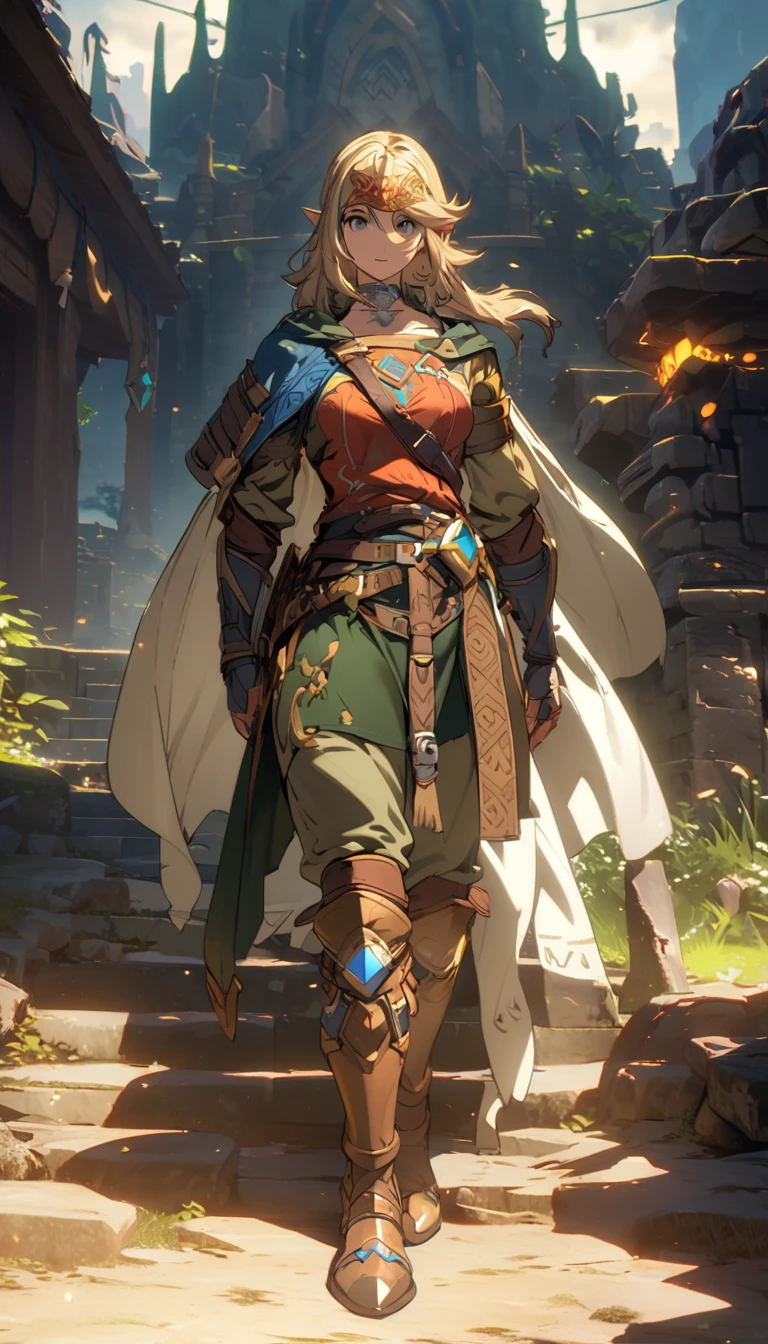 The Legend of Zelda，warrior，High Saturation，CG Art， Makoto Shinkai&#39;s photo, pure, Concept Art, Lofi Art style，Shinkai Makoto animation art style, Lofi Art, Beautiful anime scene, Anime Landscape, Detailed scenery, Makoto Shinkai&#39;s style, Makoto Shinkai&#39;s style, Enhance Details
