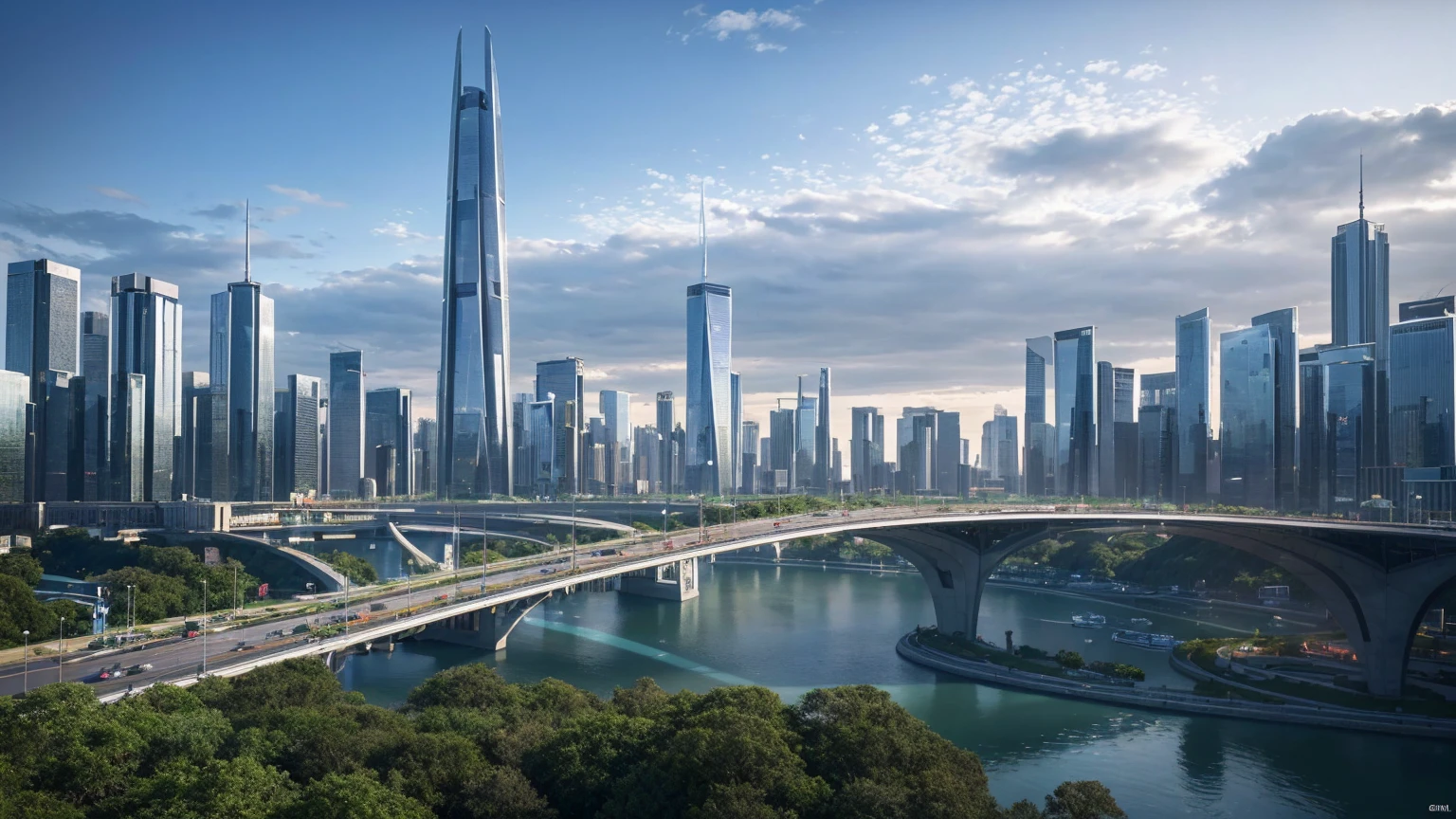 (Best quality,4K,8K,A high resolution,Masterpiece:1.2),Ultra-detailed,(Realistic,Photorealistic,photo-realistic:1.37),Futuristic floating city,Futuristic technology,Huge urban high-tech tablet platform,Airship,Floating in the sky,Futuristic city,Small airships around,High-tech hemispherical platform,Colorful lights,Advanced architecture,modernn architecture,skyscrapper,Access the cloud,Scenic beauty,view over city,Impressive design,Blend seamlessly with nature,energetic and vibrant atmosphere,Futuristic transportation system,Parking is suspended,Transparent path,Lush greenery,Sky gardens,cascading waterfalls,Magnificent skyline,reflections on the water,Sparkling river,Architectural innovation,futuristic skyscrapers,Transparent dome,The shape of the building is unusual,Elevated walkway,Impressive skyline,Glowing lights,Futuristic technology,Minimalist design,Scenic spots,Panoramic view,Cloud Piercing Tower,Vibrant colors,epic sunrise,epic sunset,Dazzling light display,magical ambiance,The future city,Urban Utopia,LuxuryLifestyle,Innovative energy,sustainable development,Smart city technology,Advanced infrastructure,Tranquil atmosphere,Nature and technology live in harmony,Awesome cityscape,Unprecedented urban planning,Architecture connects seamlessly with nature,High-tech metropolis,A cutting-edge engineering marvel,The future of urban living,Visionary architectural concept,Energy-efficient buildings,Harmony with the environment,A city floating above the clouds,Utopian dreams become reality,The possibilities are endless,State-of-the-art transportation network,Green energy integration,Innovative materials,Impressive holographic display,Advanced communication system,Breathtaking aerial view,Quiet and peaceful environment,Modernist aesthetics,Ethereal beauty