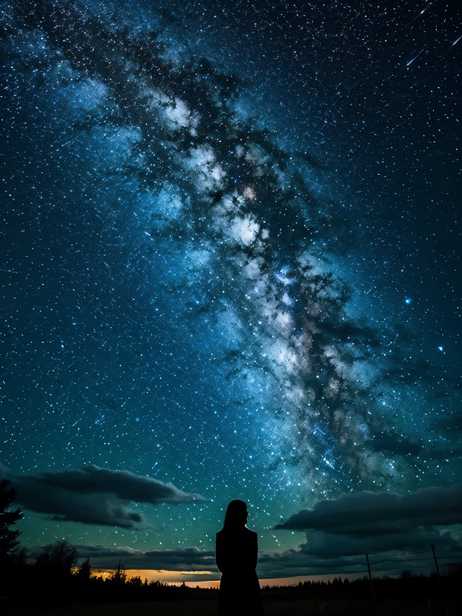 A fantastic and very beautiful starry sky