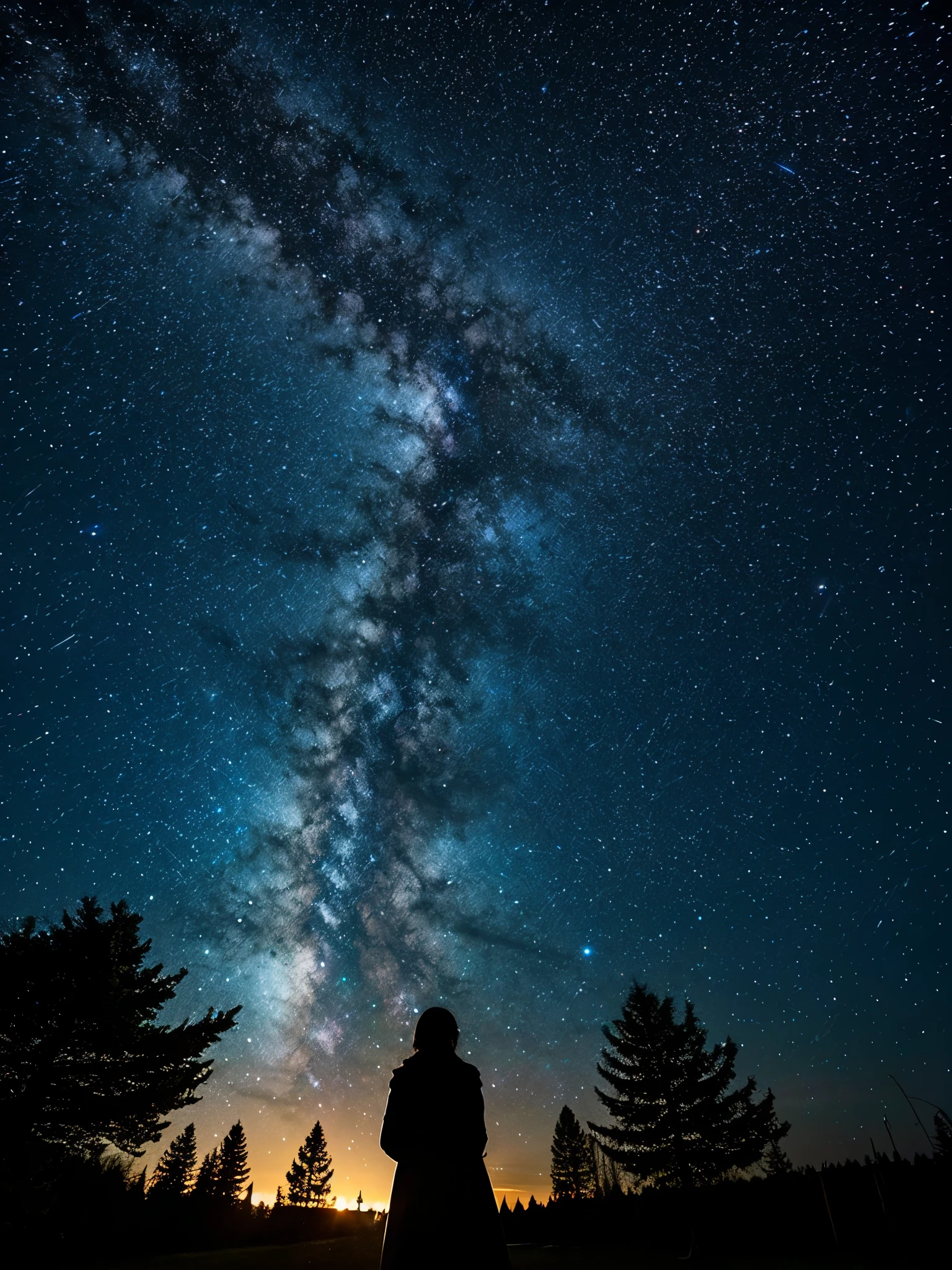 A fantastic and very beautiful starry sky