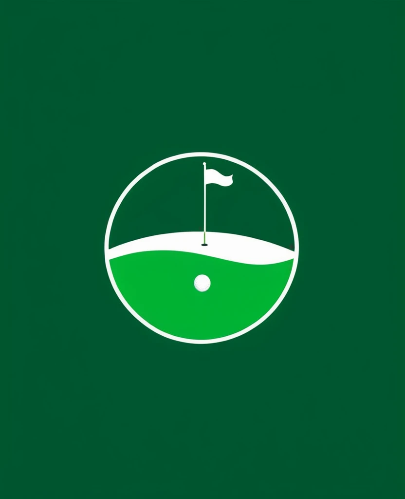 Minimalist logo golf simple design