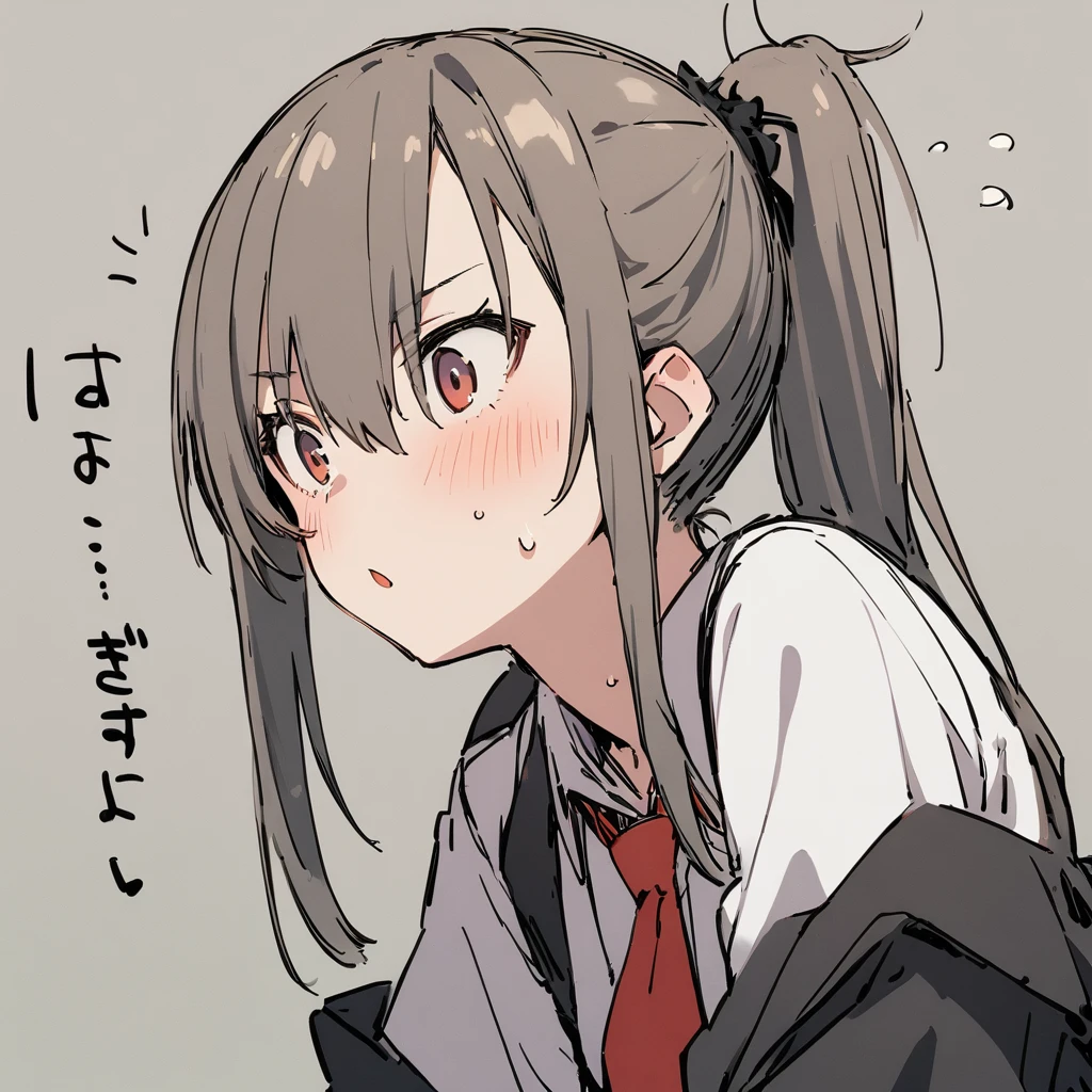 One girl,ponytail、18-year-old、Small breasts、、Grrrr、regrettable、I&#39;m at a loss、Red hair、Pawnbroker&#39;s Daughter、Manga Style
