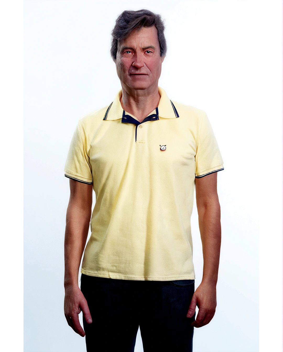 Cartoon character of a blond man in blue shirt, animation character, stylized character, animation style rendering, 3d stylized, Arnold Maya rendering, Stylized 3D rendering, toon render screenshot, 3d character, 3d character, Stylized 3D rendering, 3D character rendering, cartoon character, Personagem de close up, character posing, (Pixar-style) (master part:1.2) (bokeh) (best qualityer) (skin detailed) (detailed texture) (8K) (Argilla) (cinematic lighting) (sharp focus