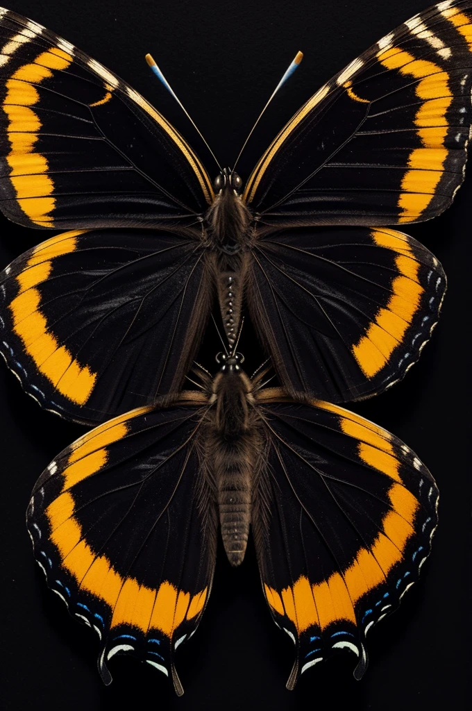 Butterfly with black background