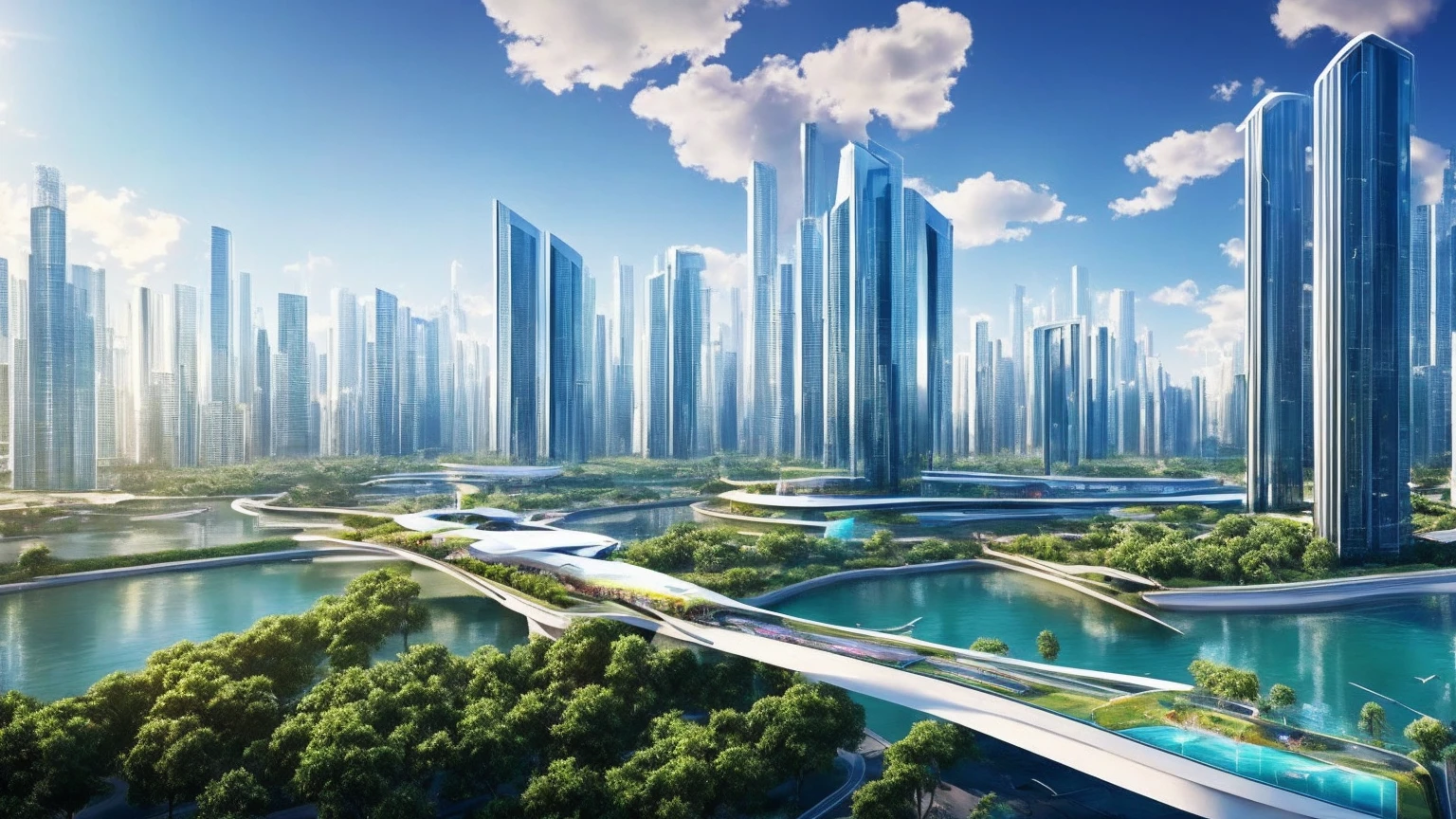 (Best quality,4K,8K,A high resolution,Masterpiece:1.2),Ultra-detailed,(Realistic,Photorealistic,photo-realistic:1.37),Futuristic floating city,Futuristic technology,Huge urban high-tech tablet platform,Airship,Floating in the sky,Futuristic city,Small airships around,High-tech hemispherical platform,Colorful lights,Advanced architecture,modernn architecture,skyscrapper,Access the cloud,Scenic beauty,view over city,Impressive design,Blend seamlessly with nature,energetic and vibrant atmosphere,Futuristic transportation system,Parking is suspended,Transparent path,Lush greenery,Sky gardens,cascading waterfalls,Magnificent skyline,reflections on the water,Sparkling river,Architectural innovation,futuristic skyscrapers,Transparent dome,The shape of the building is unusual,Elevated walkway,Impressive skyline,Glowing lights,Futuristic technology,Minimalist design,Scenic spots,Panoramic view,Cloud Piercing Tower,Vibrant colors,epic sunrise,epic sunset,Dazzling light display,magical ambiance,The future city,Urban Utopia,LuxuryLifestyle,Innovative energy,sustainable development,Smart city technology,Advanced infrastructure,Tranquil atmosphere,Nature and technology live in harmony,Awesome cityscape,Unprecedented urban planning,Architecture connects seamlessly with nature,High-tech metropolis,A cutting-edge engineering marvel,The future of urban living,Visionary architectural concept,Energy-efficient buildings,Harmony with the environment,A city floating above the clouds,Utopian dreams become reality,The possibilities are endless,State-of-the-art transportation network,Green energy integration,Innovative materials,Impressive holographic display,Advanced communication system,Breathtaking aerial view,Quiet and peaceful environment,Modernist aesthetics,Ethereal beauty