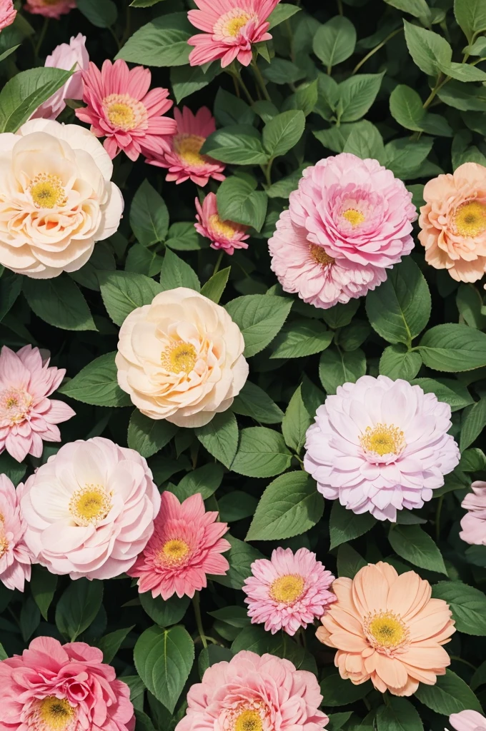 flowery background with a cross