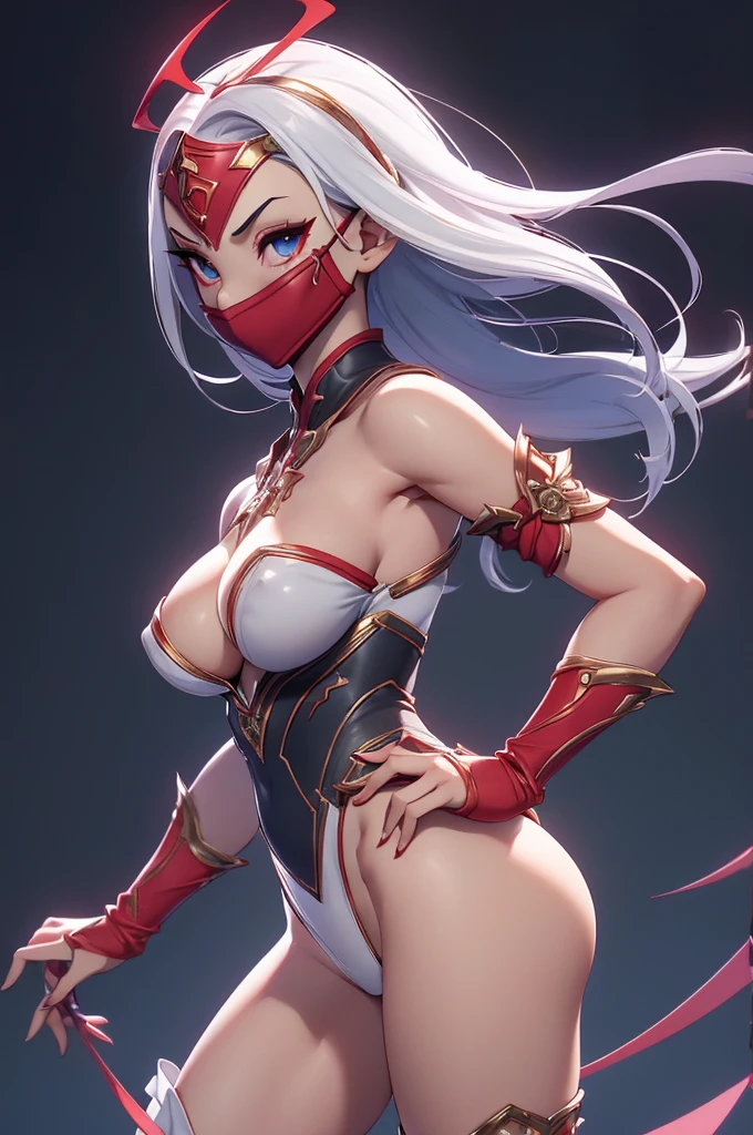 Mini shanoa castlevania, (shanoa castlevania), only, ray tracing, 3D style, 3dmm, ((oses per photo)), ((oses phi cada foto)), fully body,(from front view),(Costas Issue), (Emist on the left), show flat belly, (((oses per photo))),(very big breasts perfect ass, Perfect and symmetrical eyes, (perfect handuturistic sword in hand)), ((shorth hair)),white clothes with textured edges, Fair Skin, luphias detalhadas, White thigh-high tights with trim, phiestido aberto phi "phi", Waist slender, large legs, low water, Show legs to the top of the waist, ,((top with tear in the middle)),ultra realistic skin, Realistic human eyes,ultra realistic skin,terno super sensuous,(faixas phi torno dos seios), fullcolor,top with ruffles,(pubes with a lot of volume),(extraordinariamente sensuous),(muito sensuous),(red and black thphie),I love the league,(meia calca de renda phi um dos lados),(meia calca de renda phi um dos lados),((red decorations with LEDs))),((red lines adorning the curves of the body)),(((woman show))),((Star Blade)),((kitana)),(((ninja))),(((ninja costume))),(((mask covering the mouth))),(((little waist))),(((sensuous))),((bold slits showing off the body)),(((super realistic skin with pores))),(((lines contoured the groin))),(((extravagant necklines over the breasts))),(((cracks along the body)))