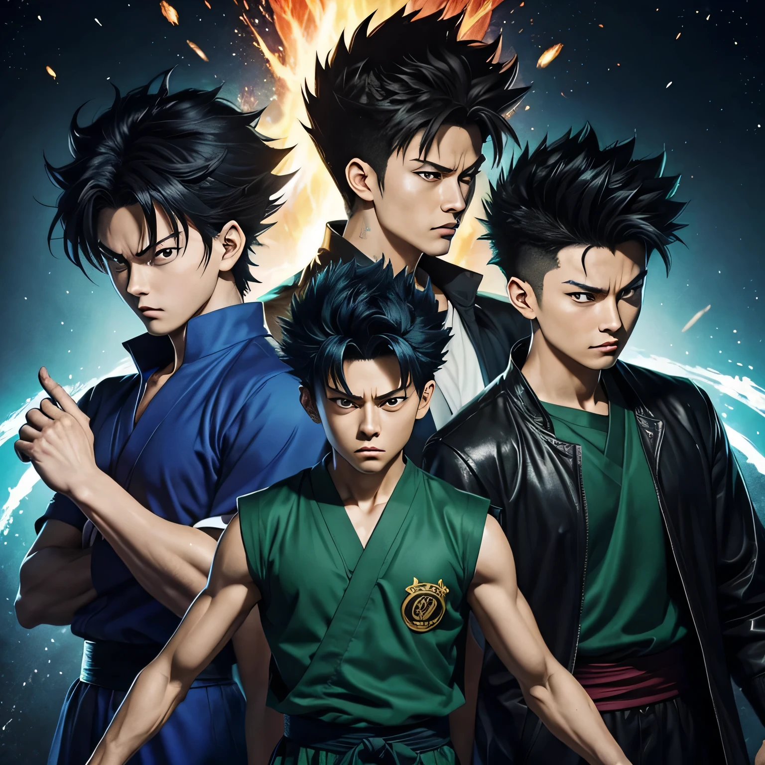 "Yu Yu Hakusho" is a famous anime and manga created by Yoshihiro Togashi. The story revolves around Yusuke Urameshi, a juvenile delinquent who dies while saving a and is given a second chance to return to life as a spiritual detective. He then embarks on several missions in the spirit world., Facing demons, participating in tournaments and discovering your own spiritual powers. The series is known for its intense action, charismatic characters and exciting plot development.