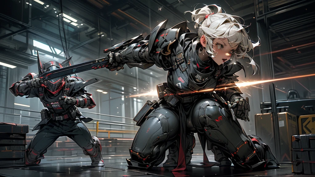 (nsfw), (full armor), ((full face armor)), (holding weapon), cyber armor, (cyber suit), SF-Gun, military base, intense combat , (Intense gunfight), (Dynamic action:1), (moving:1.5),((best quality)), (ultra-detailed),(an extremely delicate and beautiful), (character focus), (universe), (Space), (Destroyed Combat Armor!), cyberpunk, sci-fi, Combat gauntlets, Combat footwear, Combat belt, Beam sword, Laser gun, fighting, ((forced sex)), ((orgy)), (group humiliation), ((gang rape)), (best quality), (hyper detailed), (high resolution), (masterpiece: 1.2, best quality: 1.3)