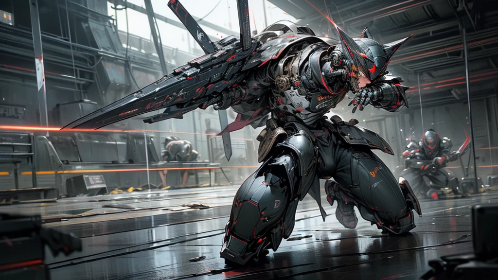 (nsfw), (full armor), ((full face armor)), (holding weapon), cyber armor, (cyber suit), SF-Gun, military base, intense combat , (Intense gunfight), (Dynamic action:1), (moving:1.5),((best quality)), (ultra-detailed),(an extremely delicate and beautiful), (character focus), (universe), (Space), (Destroyed Combat Armor!), cyberpunk, sci-fi, Combat gauntlets, Combat footwear, Combat belt, Beam sword, Laser gun, fighting, ((forced sex)), ((orgy)), (group humiliation), ((gang rape)), (best quality), (hyper detailed), (high resolution), (masterpiece: 1.2, best quality: 1.3)