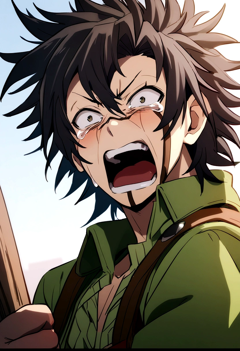 Genya Shinazugawa, cry