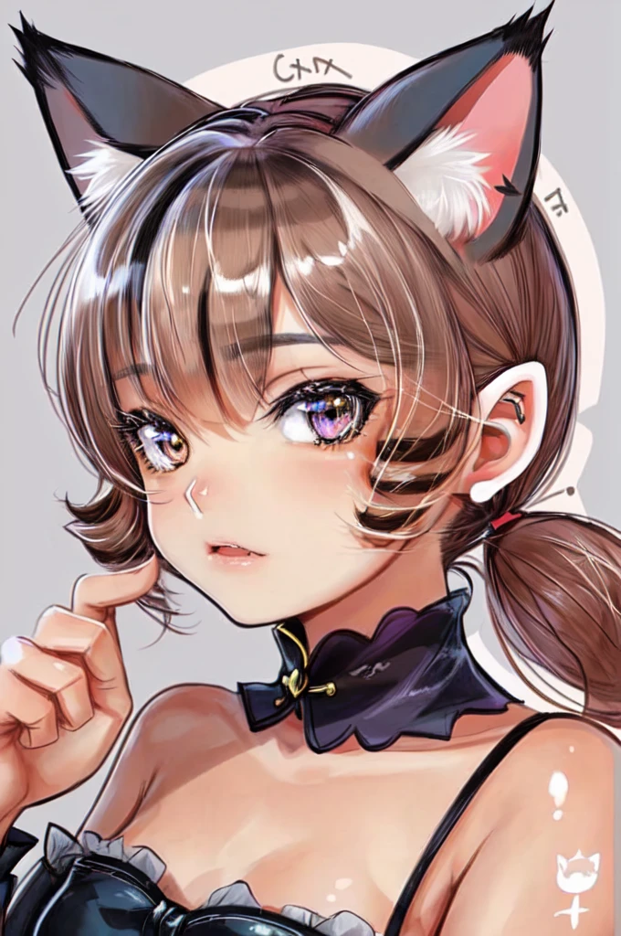 Girl ears cat