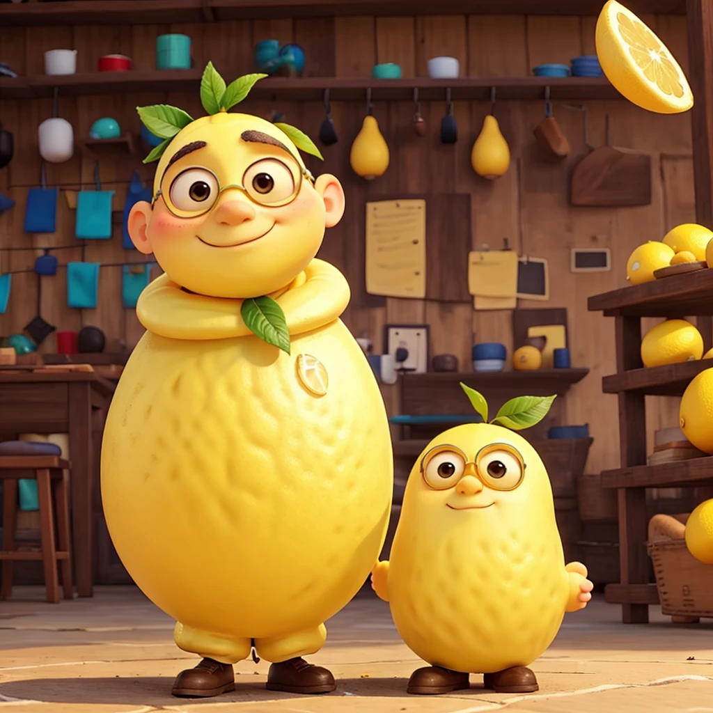 A lemon man cute