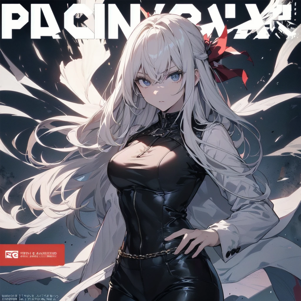 ((((dramatic))), (((Grainy))), (((intense))) film poster featuring a young platinum white hair woman as the central character. She stands have confidencely in the center of the poster, wearing a stylish and edgy Harajuku-inspired hip hop Costume, with a determined Performance on her face. The background is aesthetic atmospheric dark and Grainy, With danger and tension. The article is bold and to attract attention, with a Catchy tagline that adds to the overall feeling of drama and excitement. The color palette is mainly dark with splashes of Vibrant neon colors, giving the poster a dynamic and visually impressive appearance,tachi-e
(magazine:1.3), (cover-style:1.3), fashionable, woman, Vibrant, Costume, Sexy seductive poses, front, colorful, dynamic, background, element, have confidence, Performance, Holding, statement, accessories, Majestic, Coiled, The surrounding area, touch, scene, article, cover, bold, to attract attention, title, stylish, font, Catchy, Heading, big, impressive, Modern, trend, concentrated, fashion,