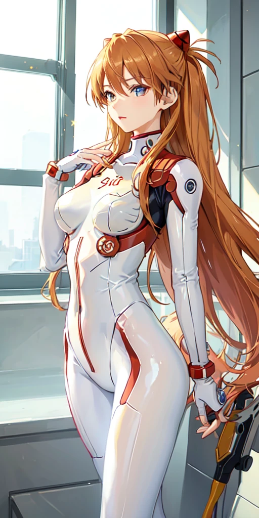 (俯瞰figure),Dynamic Angle,Super detailed, figure, close, Straight, One girl, Man muscle、Pussy bite、Erect nipples
 ((Soryu Asuka Langley, Interface Headset, Red bodysuit:1.4, blonde)),Her eyes shone like dream-like stars,(Glowing Eyes:1.233),(Beautiful and detailed:1.1),(Expressionless,Mouth closed),(Are standing), 
(In a white spaceship、Mechanic room with tools and spaceship window),
(night:1.2),dream-like, [[Delicate fingers and hands:0.55]::0.85],(Finger details),