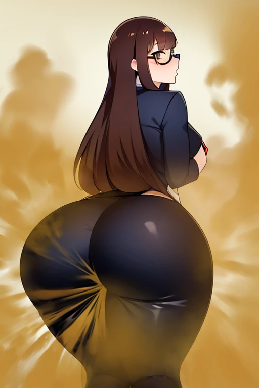 One woman,bangs,Glasses,Look at the viewer Turn your tail towards me,Women stink,fart,long hair,Make a fart noise,A huge, Huge ass,Brown Hair,Are sleeping,Revealing clothing,dark high school girl,The girl who loves you,Putting my ass on your face,Sexy expression