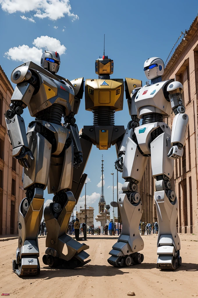Robot battle dressed Colombia vs Uruguay strong robot selection